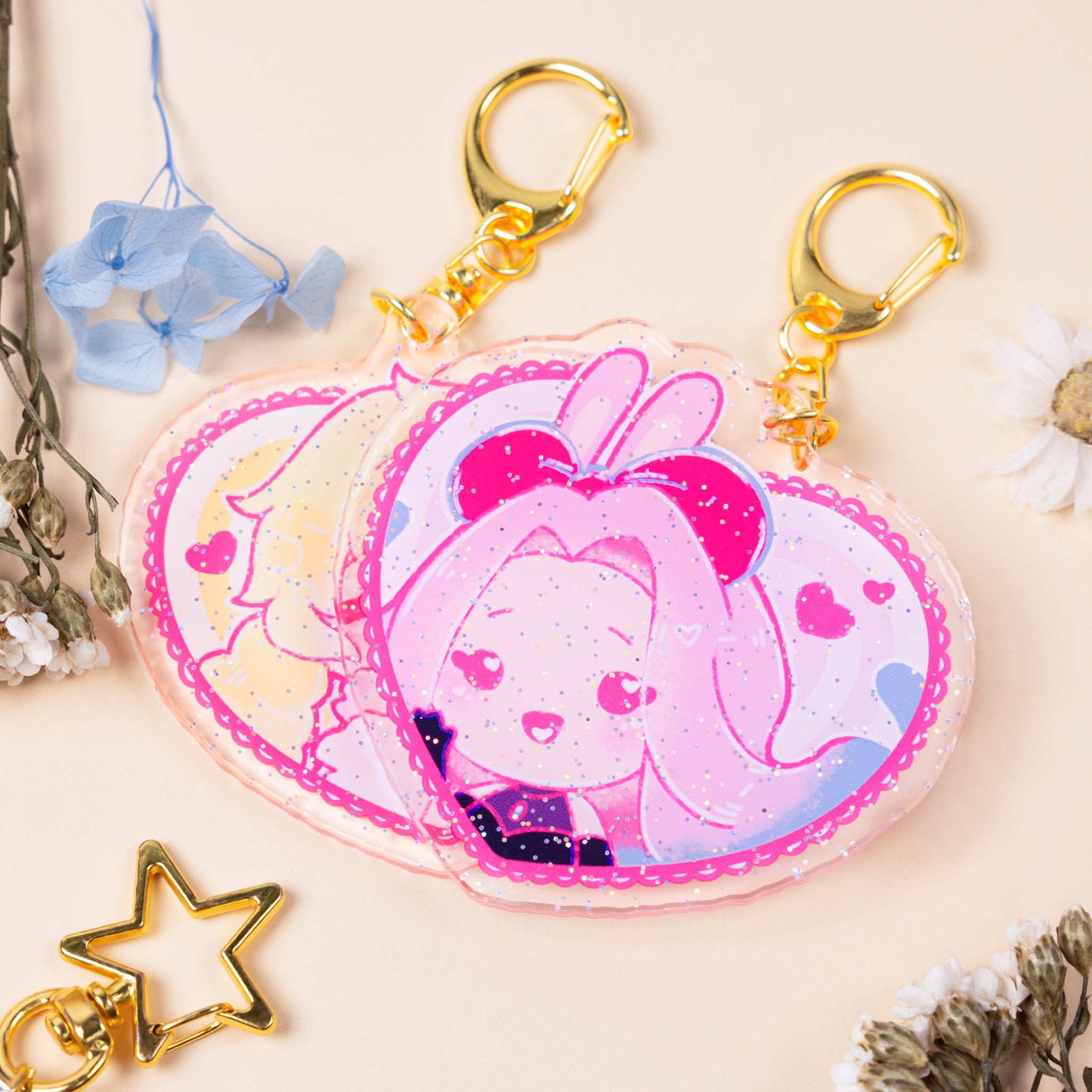 キーホルダー・アクリルキーホルダー OIL GLITTER ACRYLIC KEYCHAIN Custom Glitter Acrylic Keychains | ZoArtix Charms Manufacturer