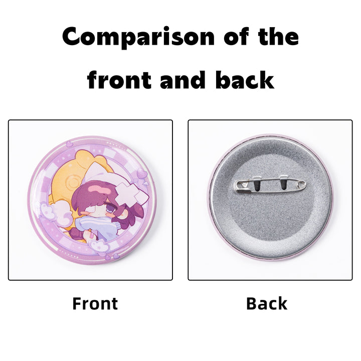 Custom Button Pins (Round Badges) - ZoArtix