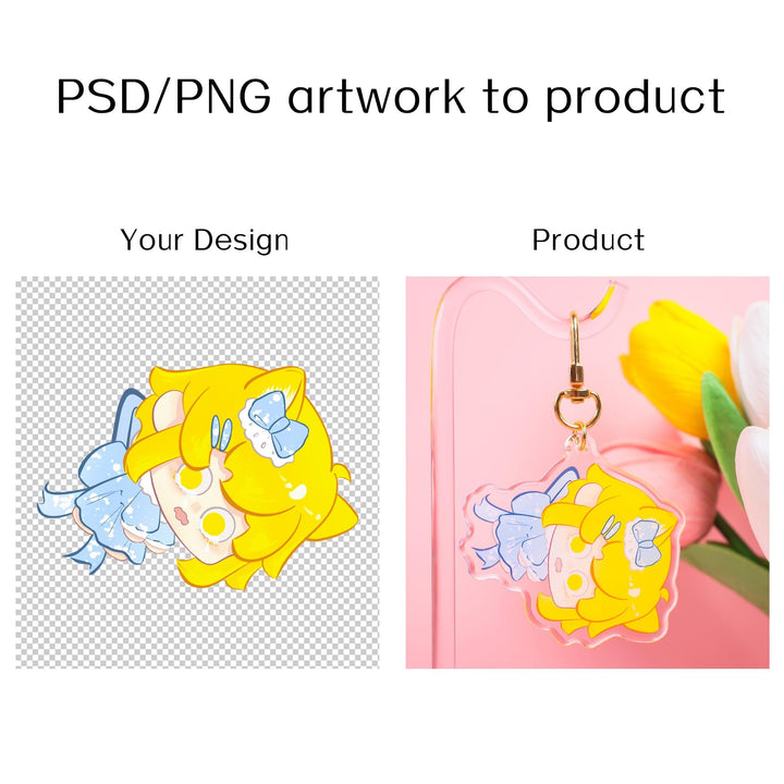 Custom Crystal Acrylic Keychains - ZoArtix