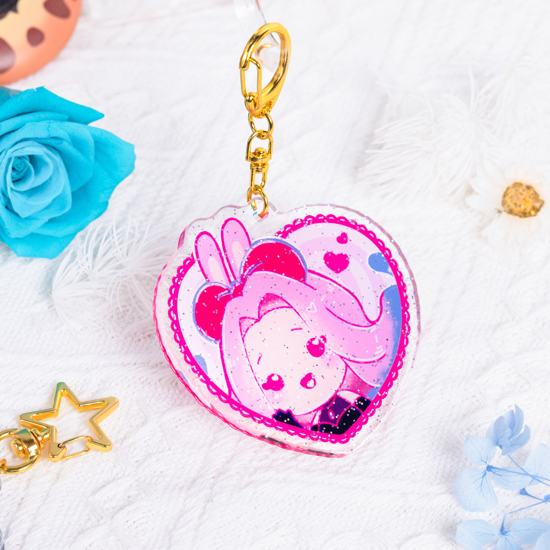 Custom Glitter Acrylic Keychains - ZoArtix