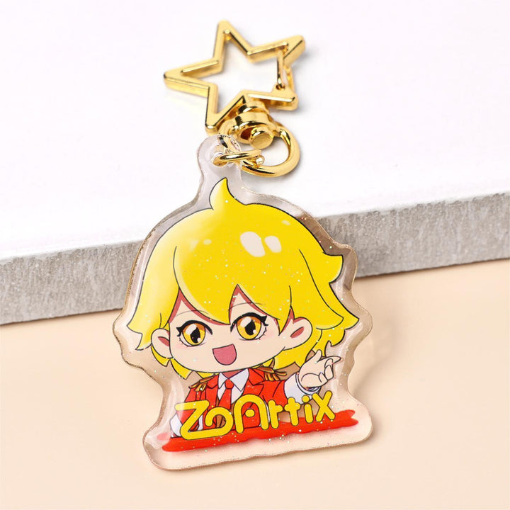 Custom Glitter Epoxy Acrylic Keychains - ZoArtix