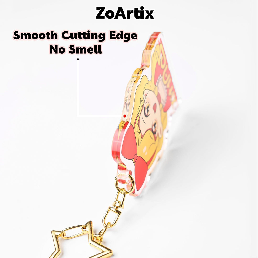 Custom Glitter Epoxy Acrylic Keychains - ZoArtix