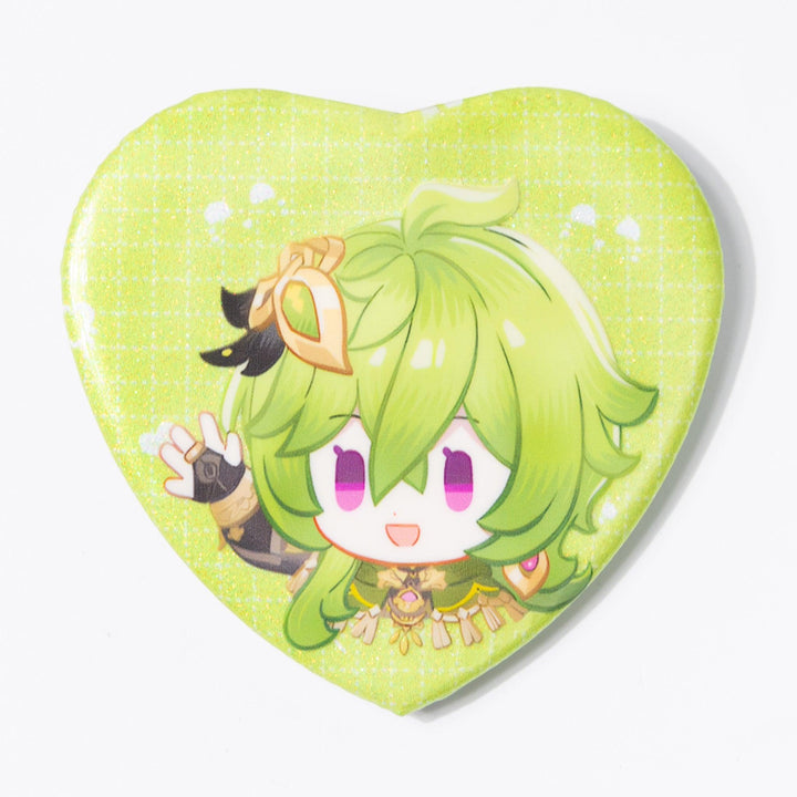 Custom Heart Shape Badges/Pins - ZoArtix