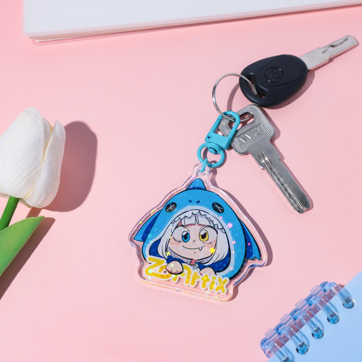 Custom Holographic Star Acrylic Keychains - ZoArtix