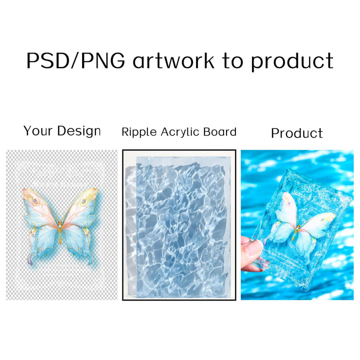 Custom Ripple Acrylic Keychains - ZoArtix