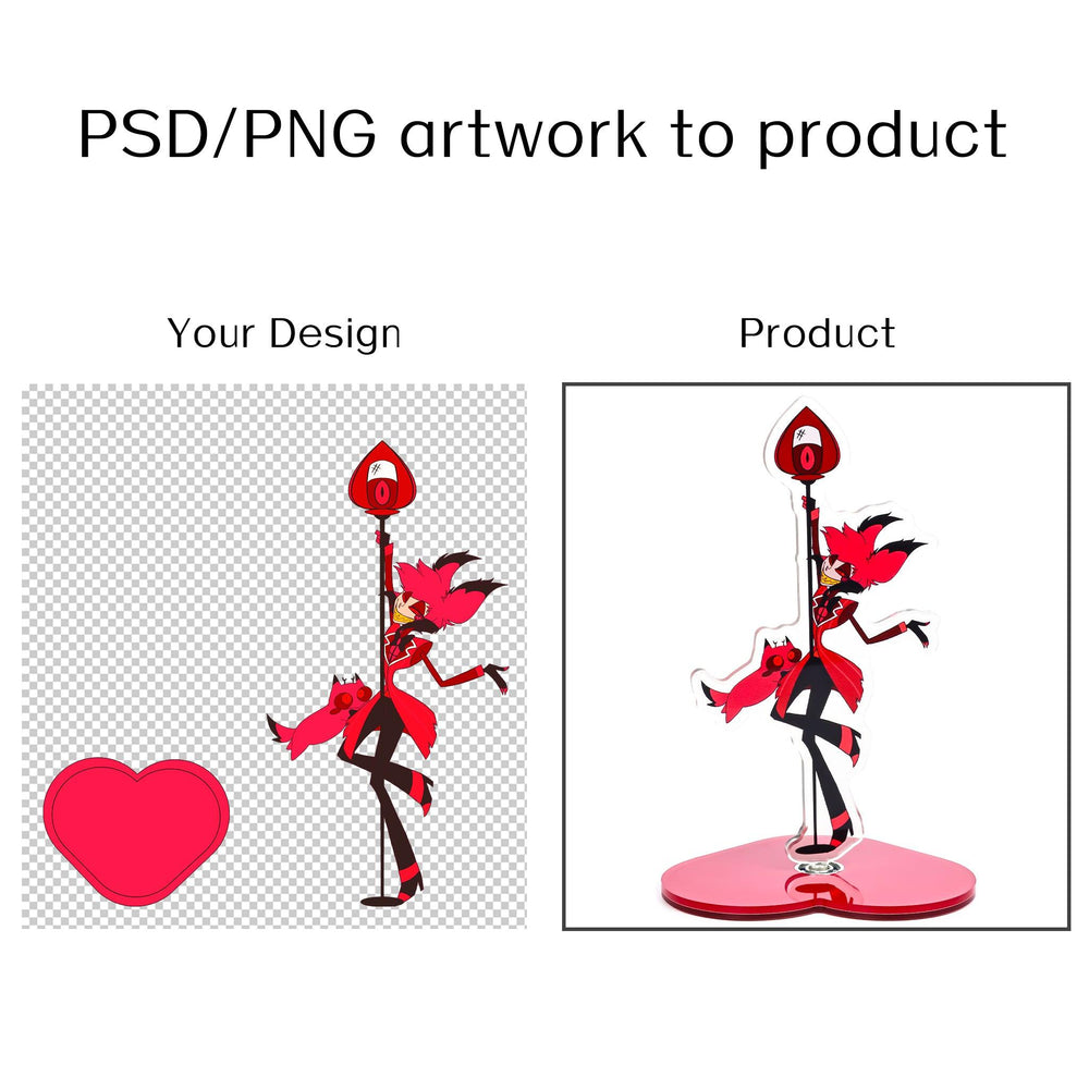 Custom Rotating Acrylic Standees - ZoArtix