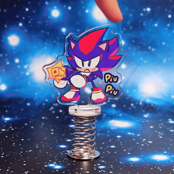 Custom Spring Shaker Acrylic Standees - ZoArtix