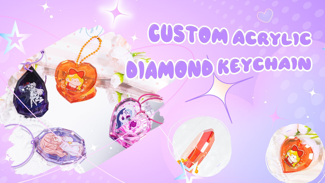 Custom Acrylic Diamond Keychains: Turn Your Artwork Into a Gem