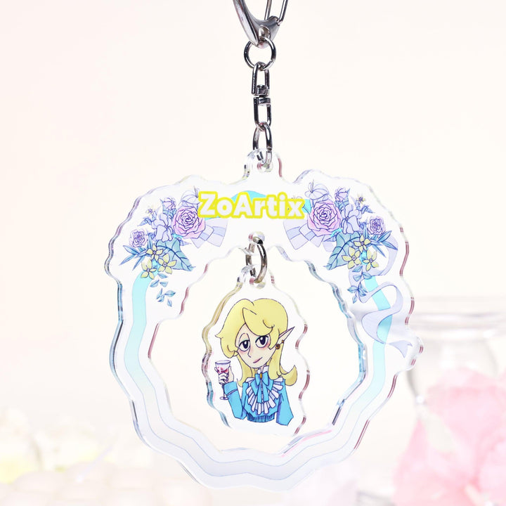 Custom Hollow Swinging Acrylic Keychains