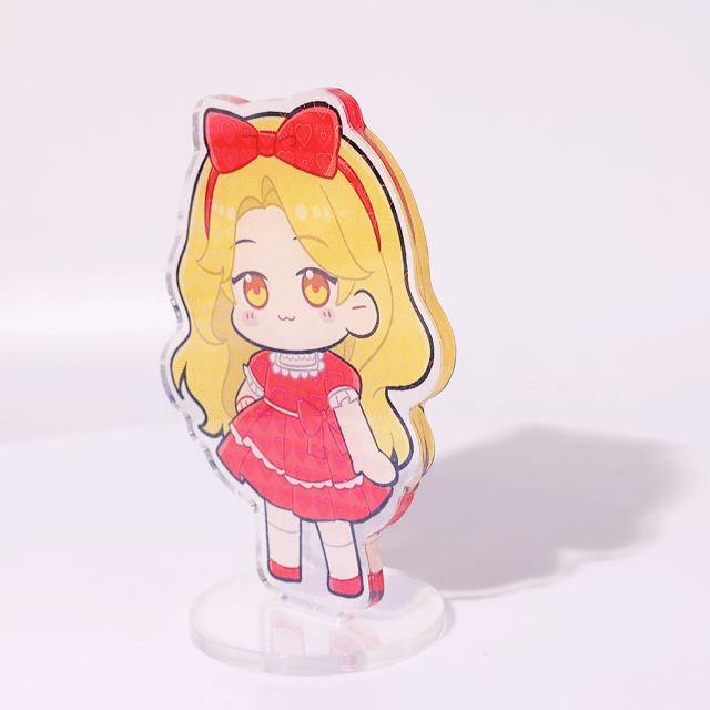 Custom Holographic Heart Acrylic Standees