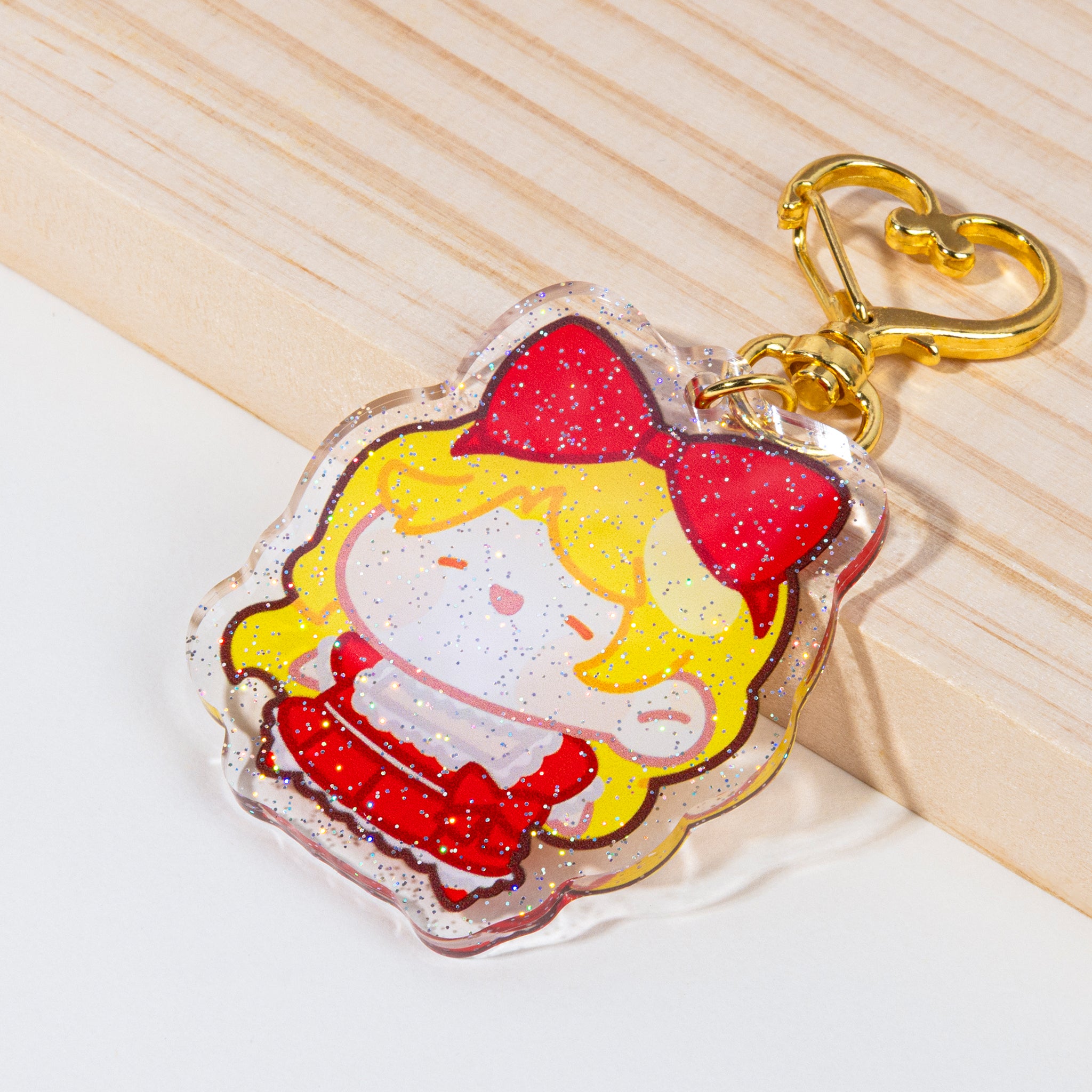 Custom Glitter Acrylic Keychains | ZoArtix Charms Manufacturer