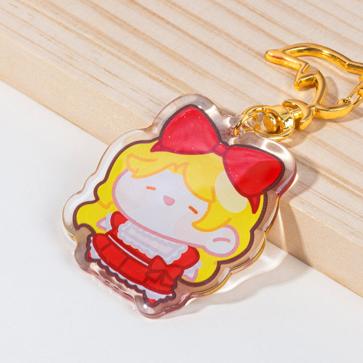 Custom Glitter Epoxy Acrylic Keychains
