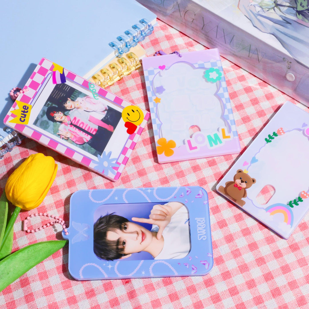 Custom Kpop Photocard Holder Keychains