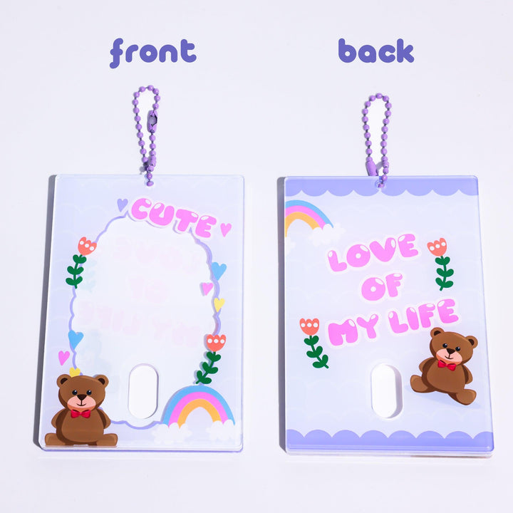 Custom Kpop Photocard Holder Keychains