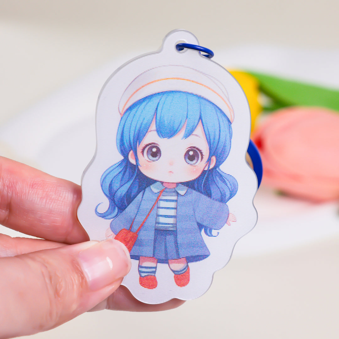 Custom Lenticular Acrylic Charms