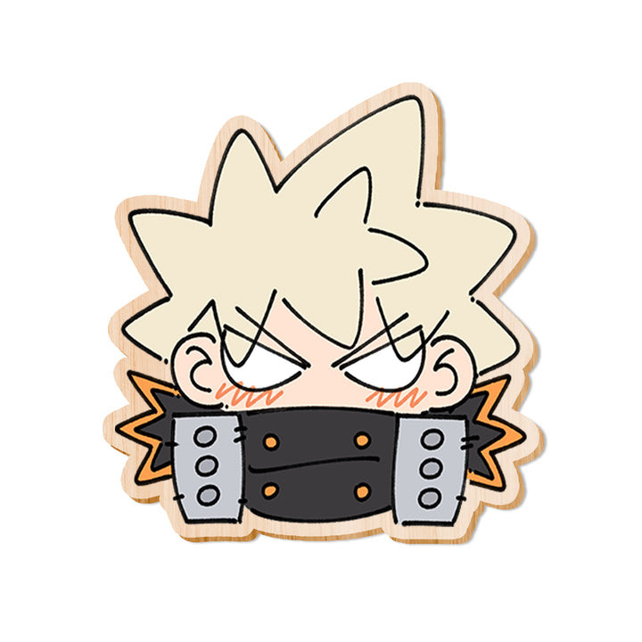 Custom Wooden Pins Badges