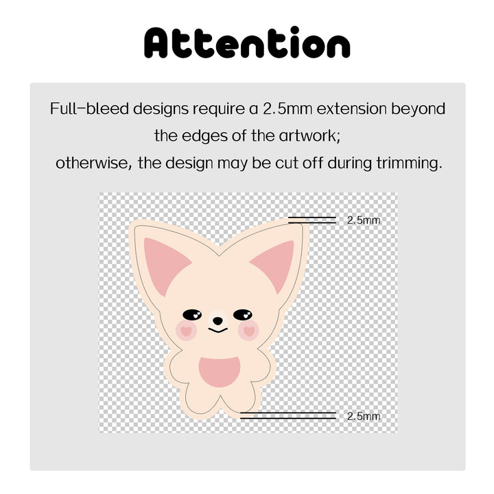 Custom Full Bleed Acrylic Keychains