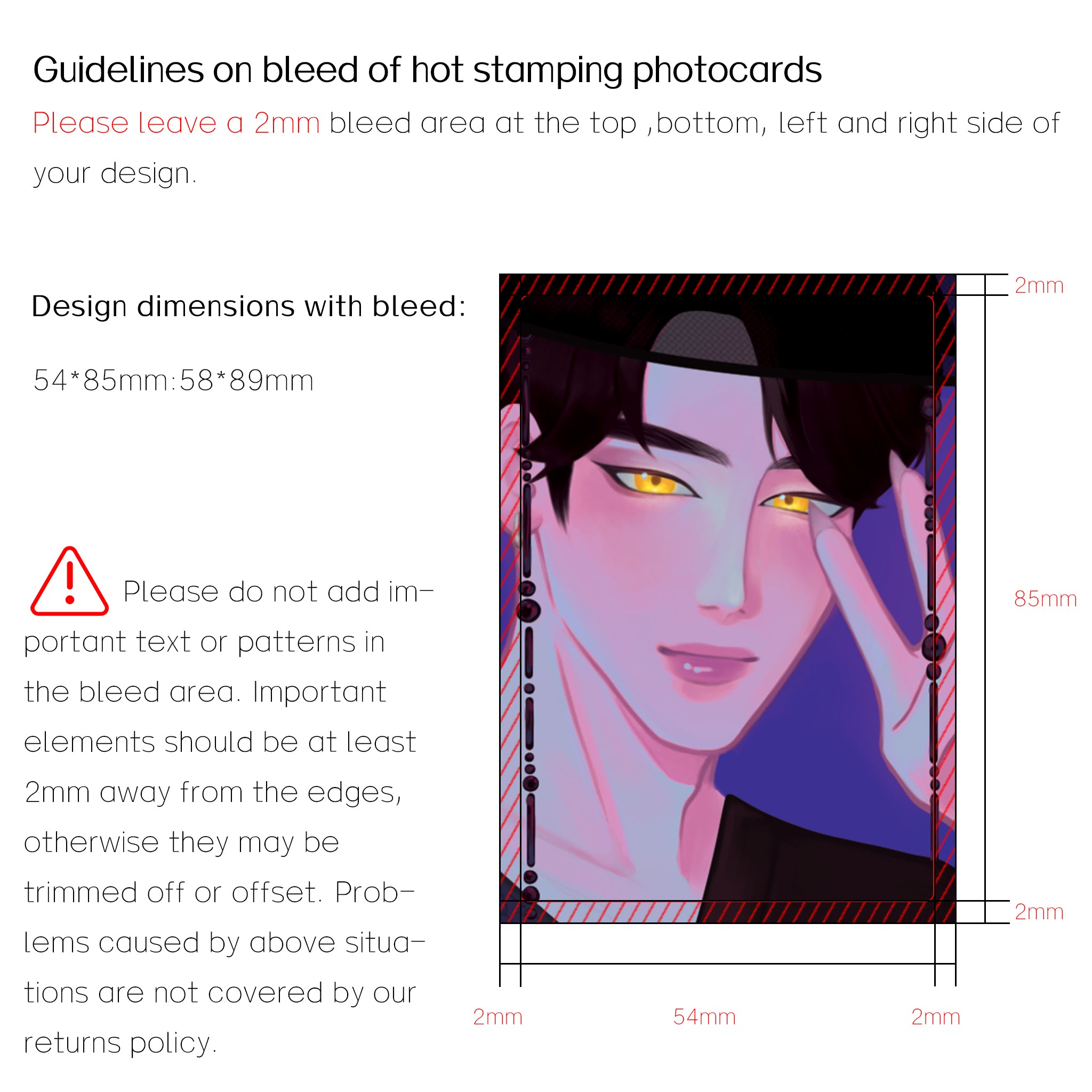 Custom Hot Stamping Photocards