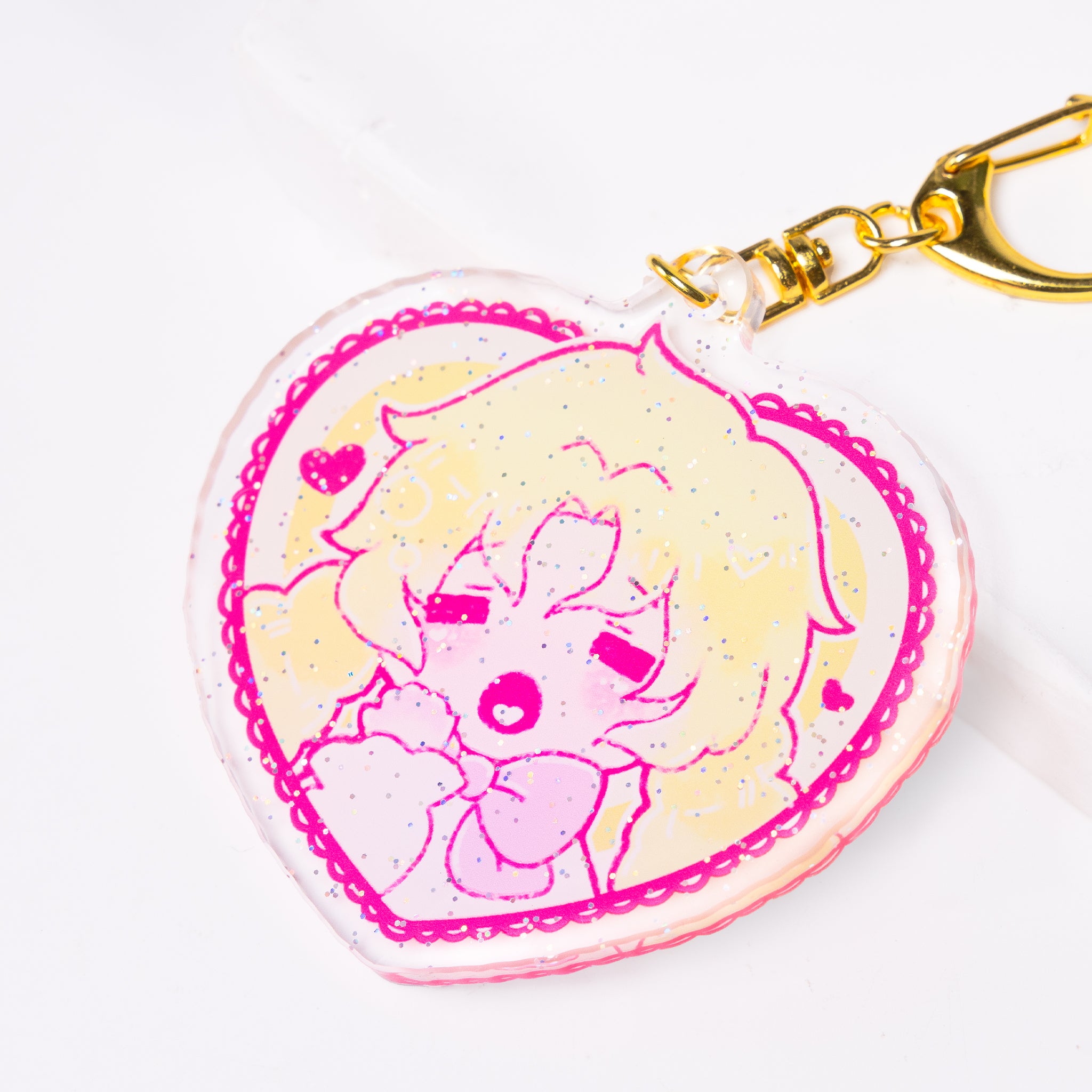 Custom Glitter Acrylic Keychains | ZoArtix Charms Manufacturer
