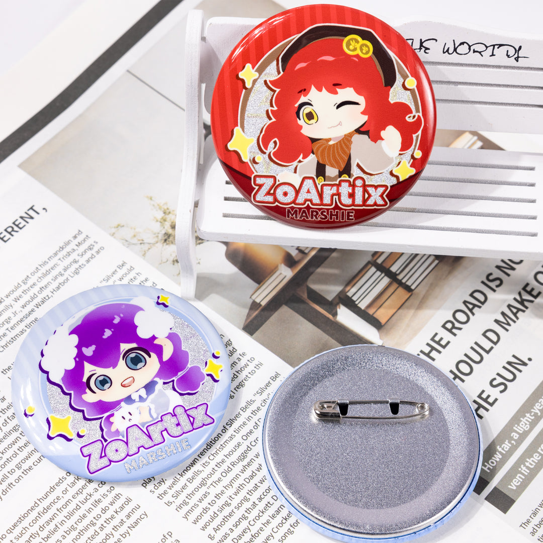 Custom Holographic Badges/Pins - ZoArtix