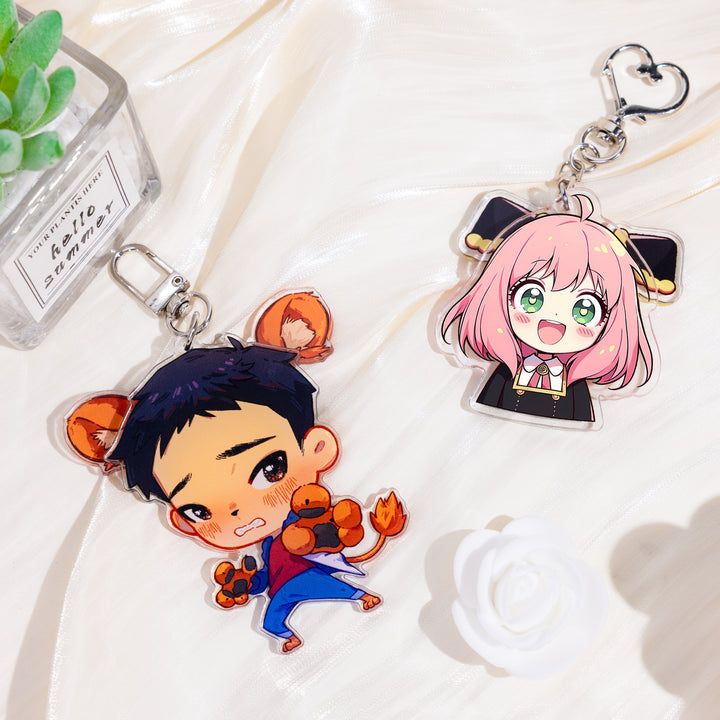 Custom Ear Flick Acrylic Keychains - ZoArtix