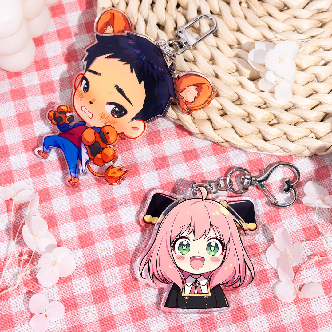 Custom Ear Flick Acrylic Keychains - ZoArtix