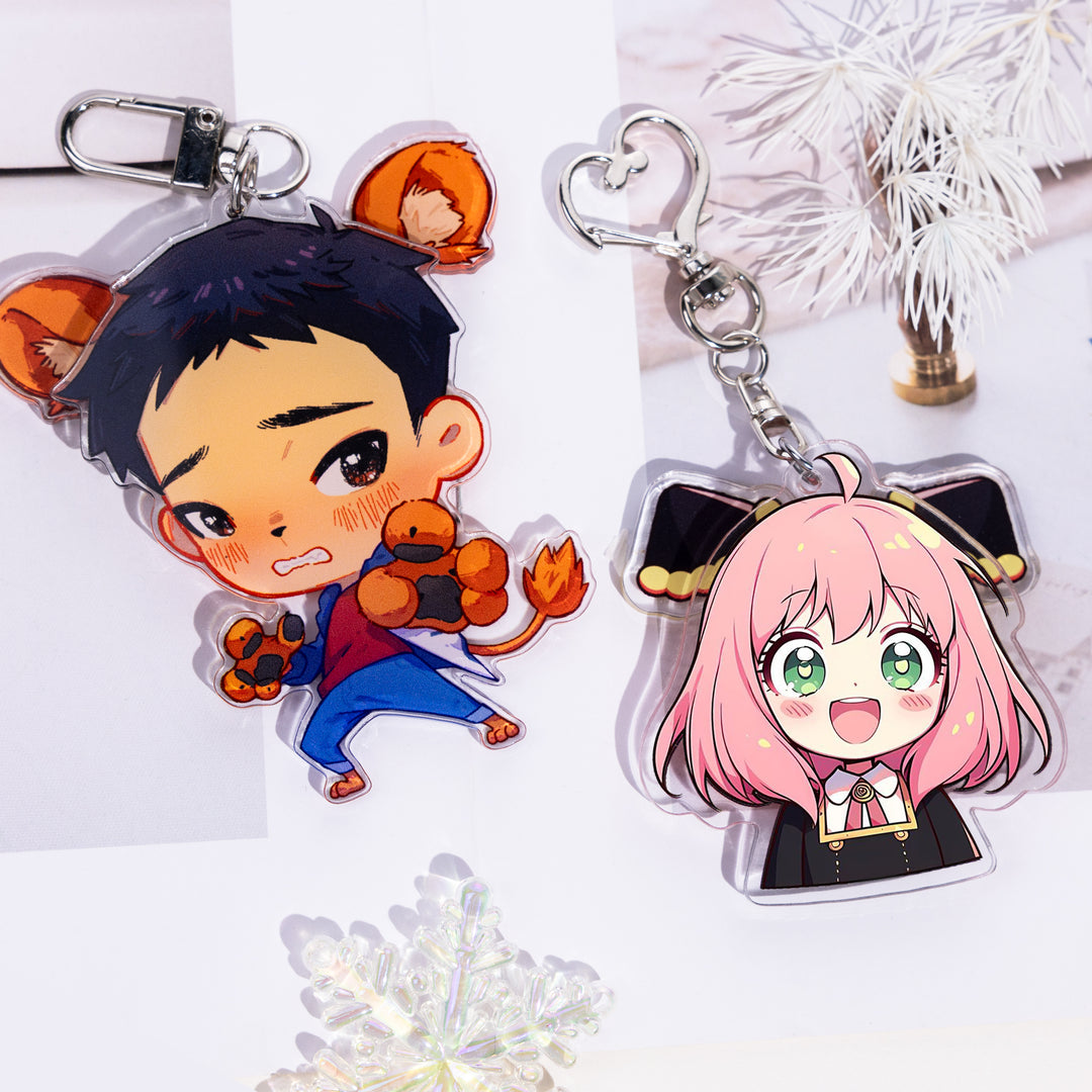 Custom Ear Flick Acrylic Keychains - ZoArtix