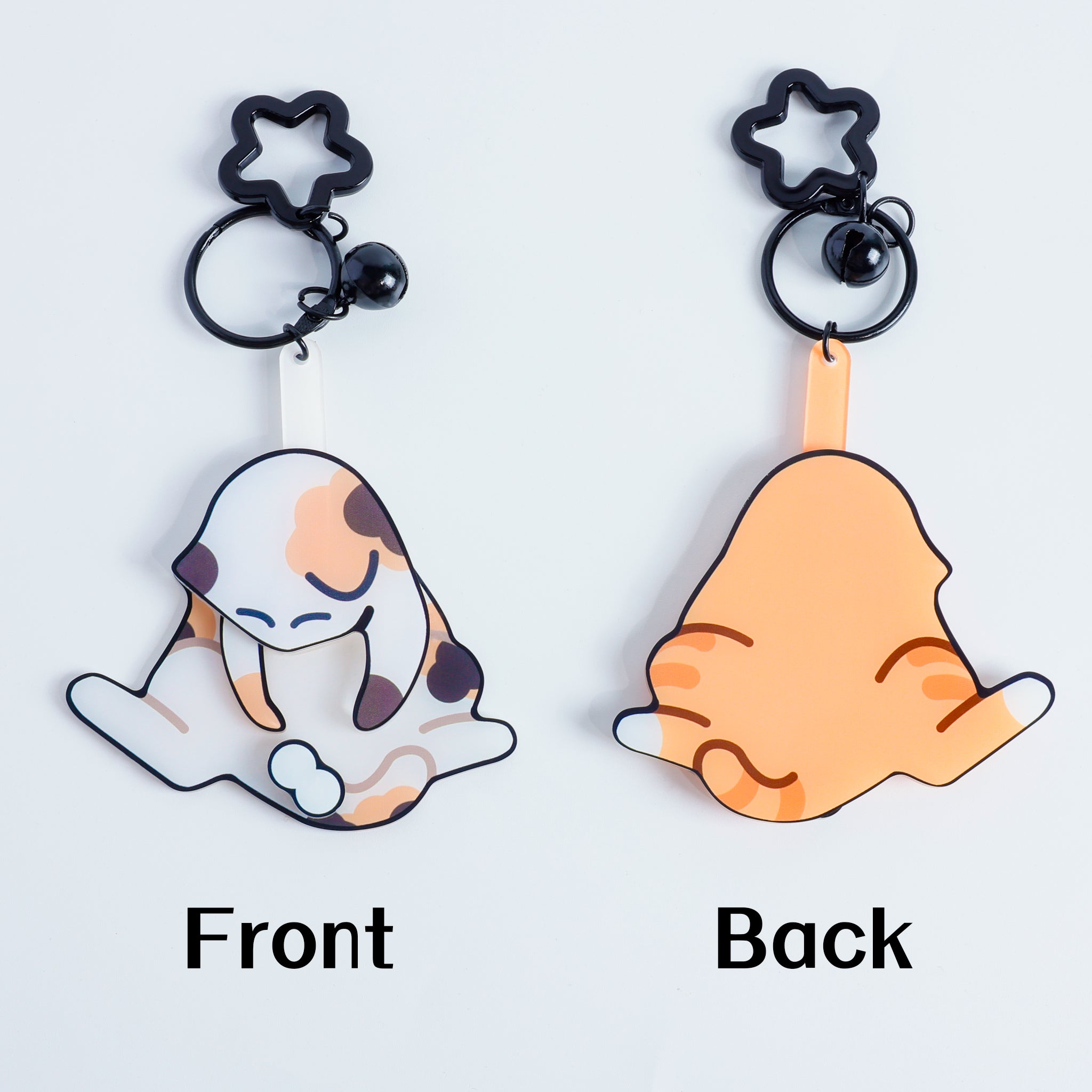 Custom Acrylic Mischief Cat Interactive Keychains
