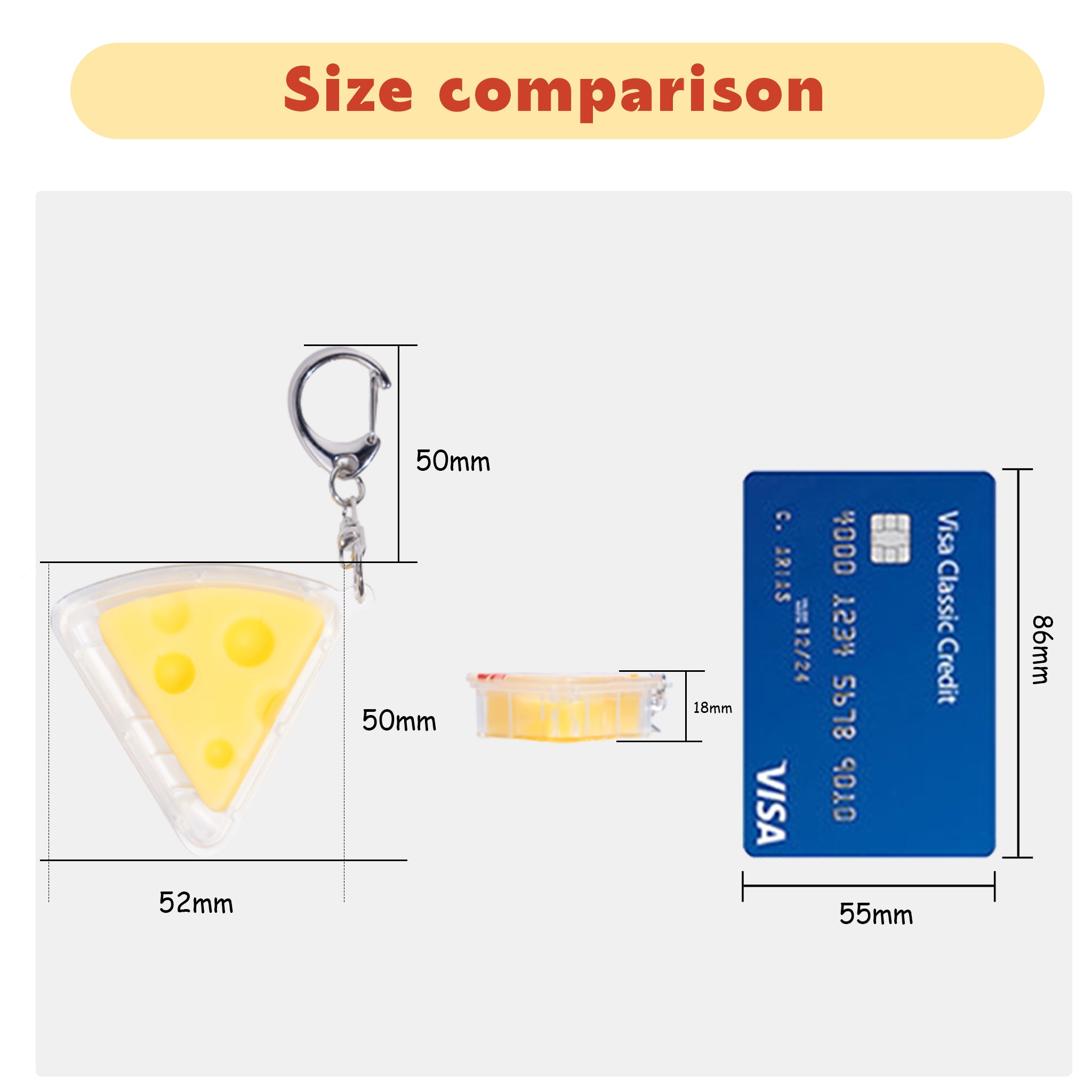 Custom Squishy cheese Jelly Keychains