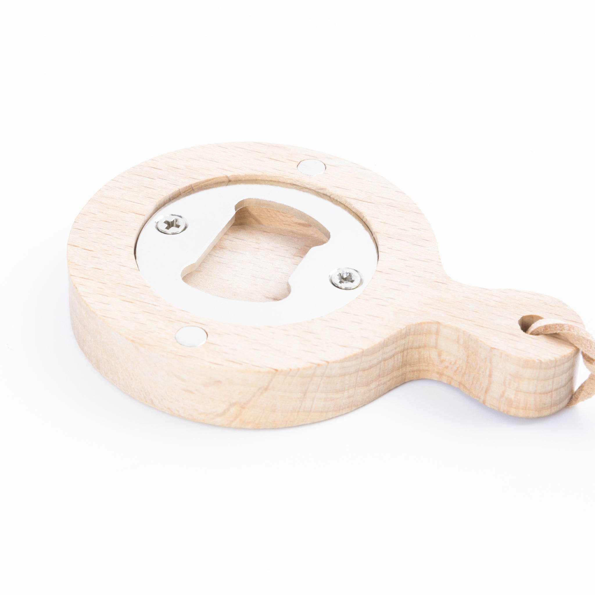 Custom Wood Bottle Cap Opener With Magnets