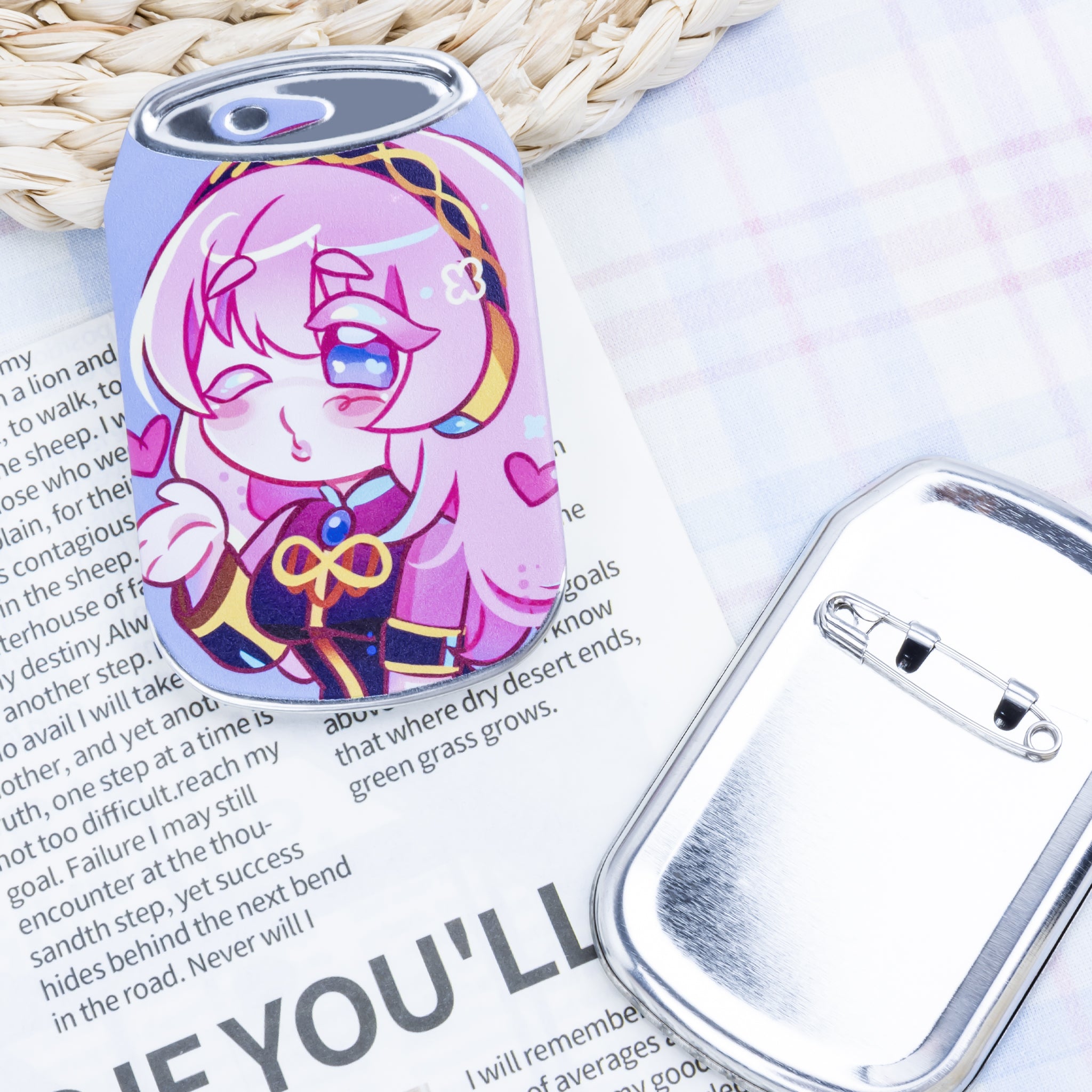 Custom Can Shape Metal Badge