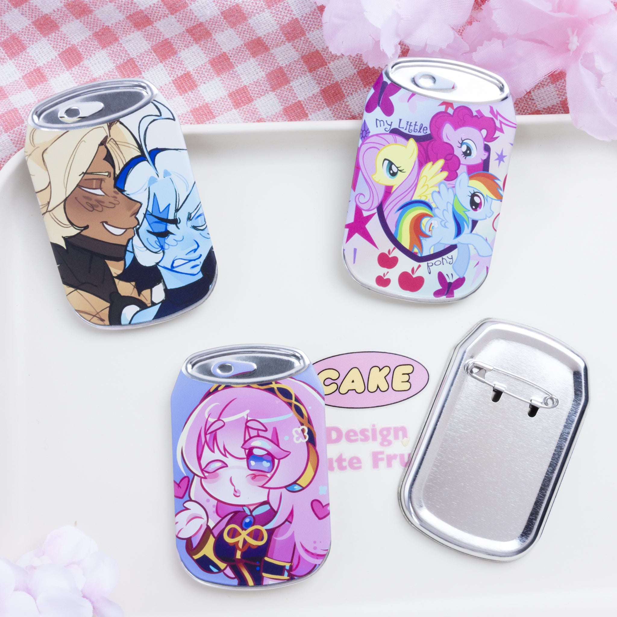 Custom Can Shape Metal Badge