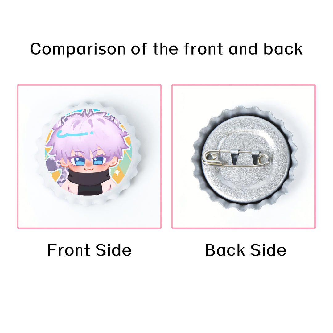 Custom Full Print Bottle Cap Badges