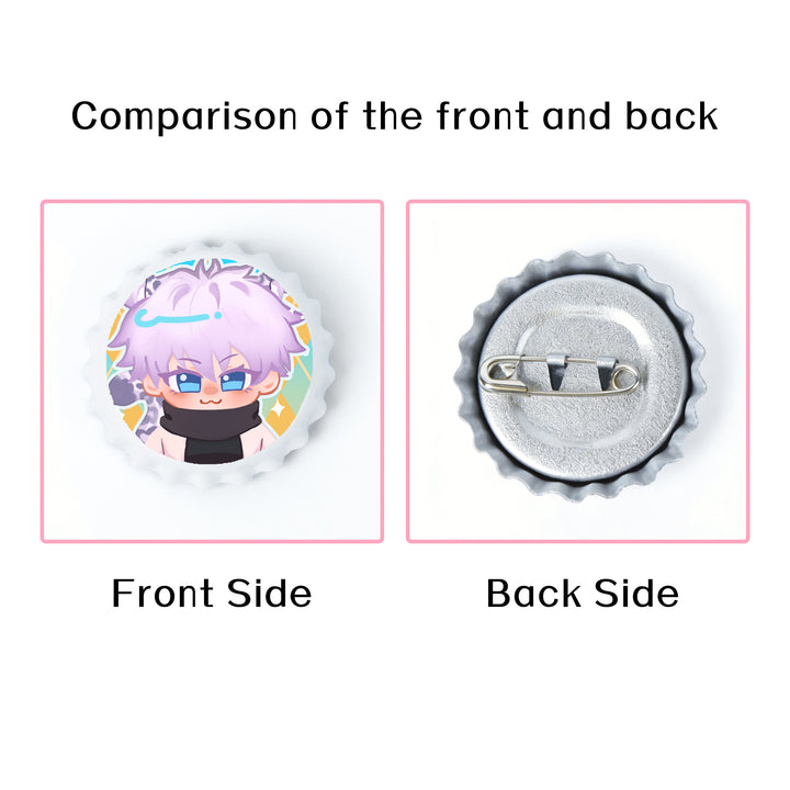 Custom Full Print Bottle Cap Badges