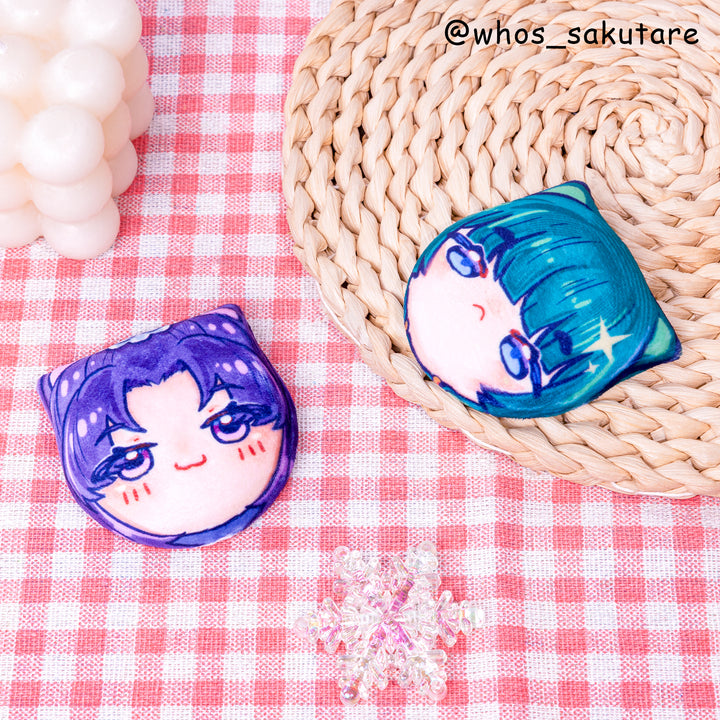 Custom Cat Shape Plush Badges
