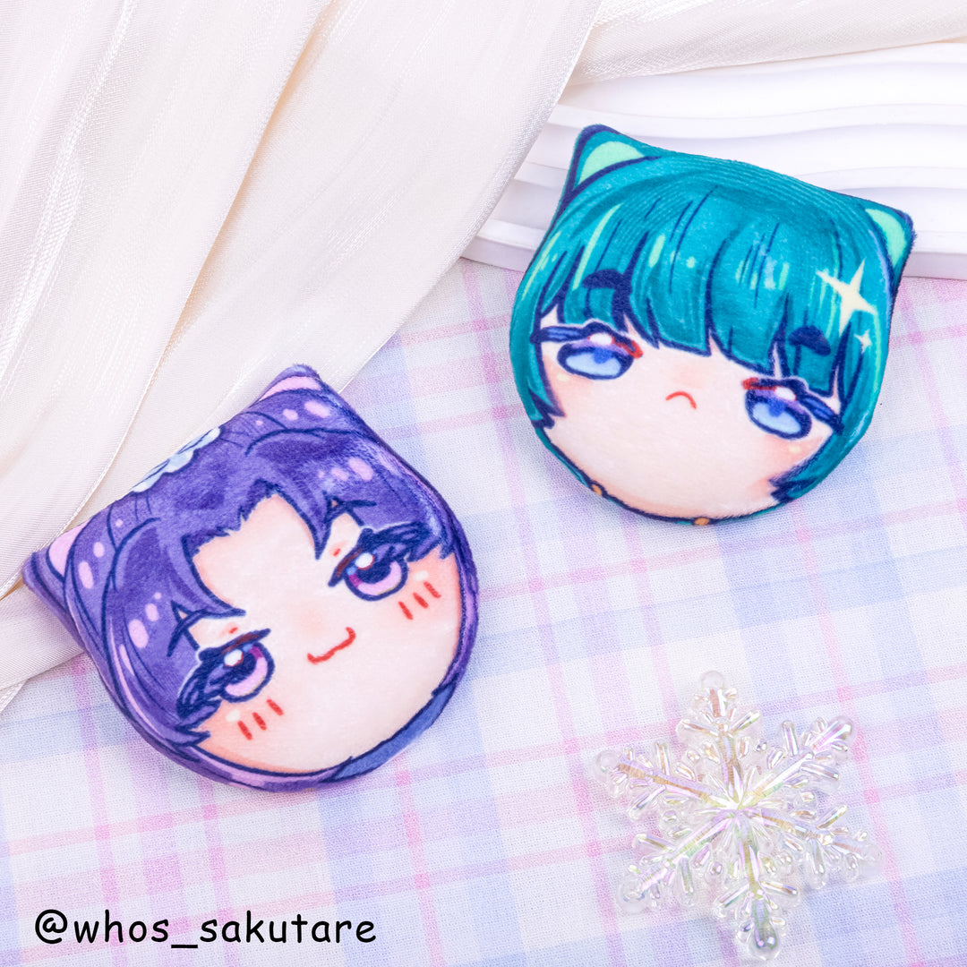 Custom Cat Shape Plush Badges
