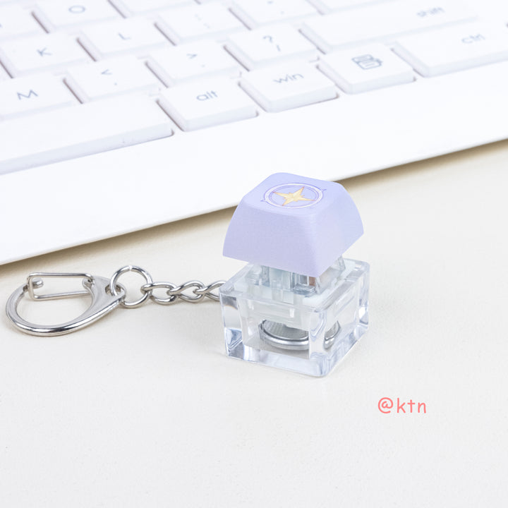 Custom Transparent base keyboard keychain