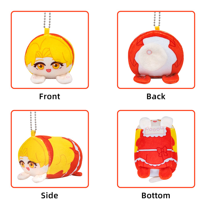 Custom Mochikororin Plush Toy Mascot Keychains