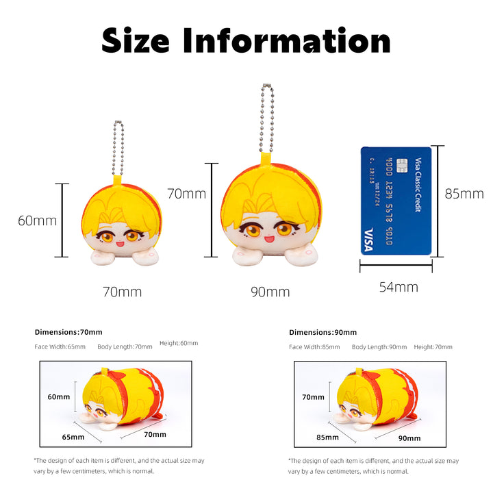 Custom Mochikororin Plush Toy Mascot Keychains