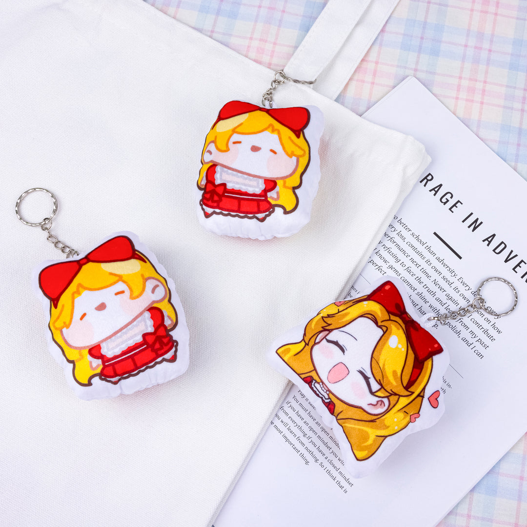 Dakimakura pillow keychain