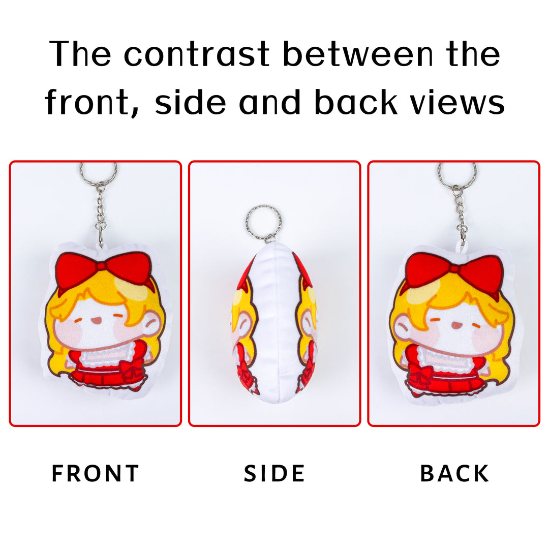 Dakimakura pillow keychain