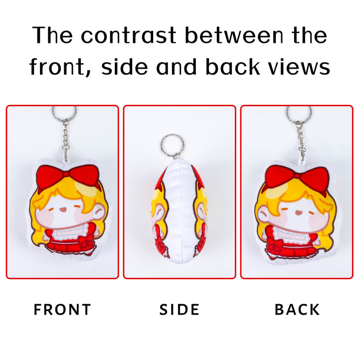 Dakimakura pillow keychain