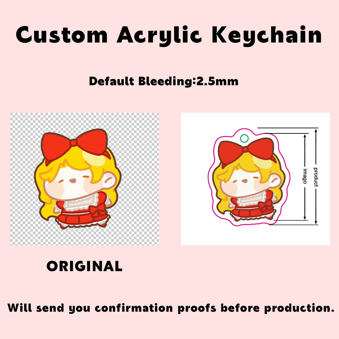 Custom Clear Acrylic Keychains