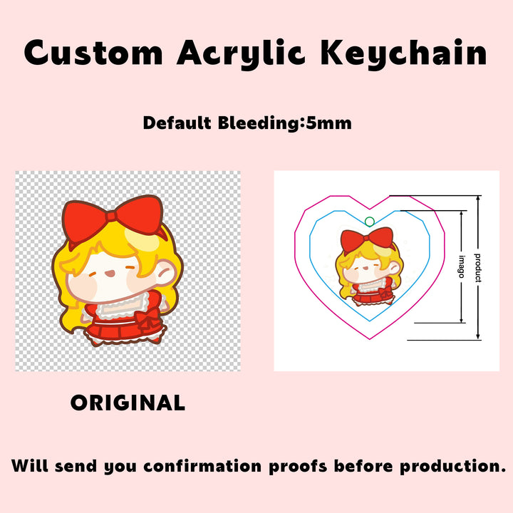 Custom Acrylic Diamond Keychain