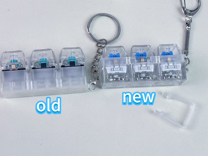 Custom Transparent base keyboard keychain