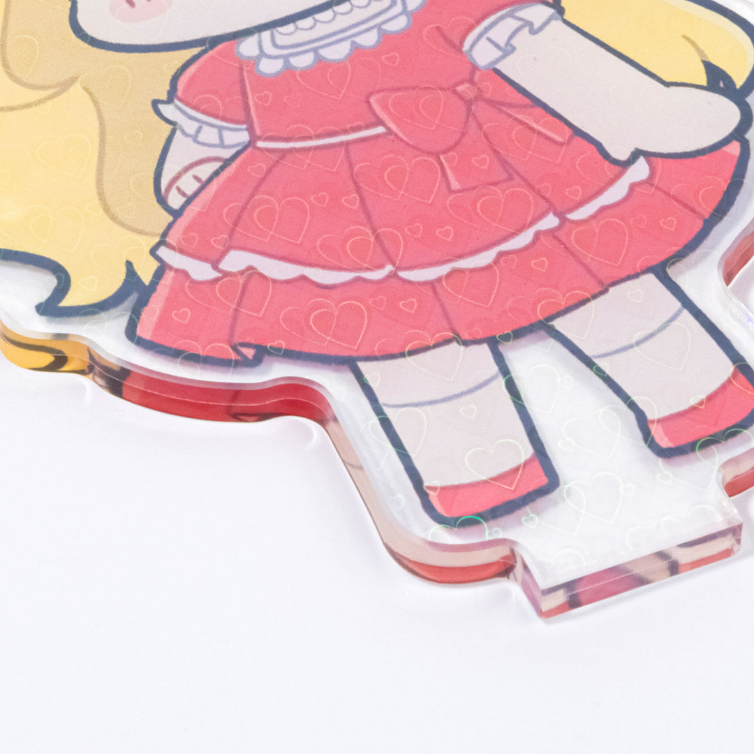 Custom Holographic Heart Acrylic Standees