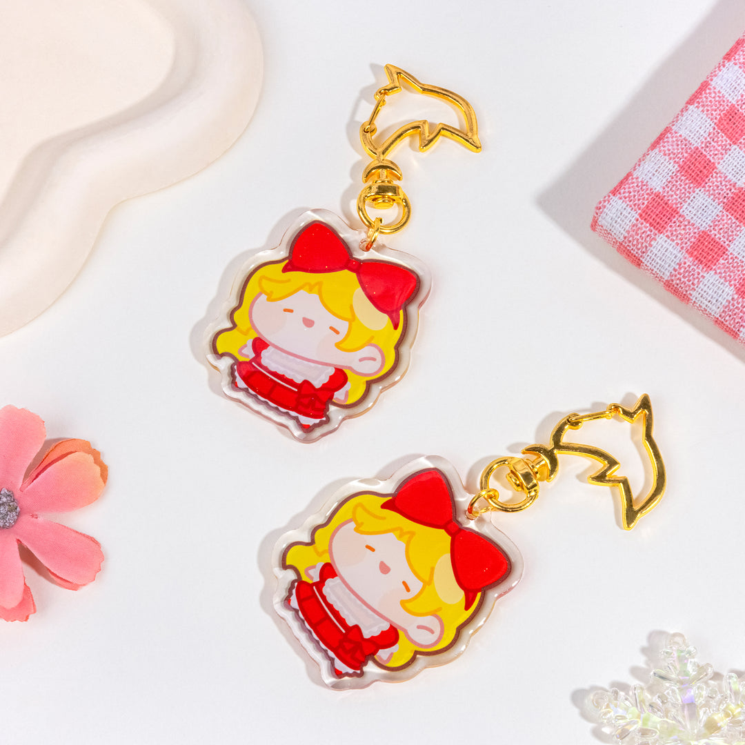 Custom Glitter Epoxy Acrylic Keychains