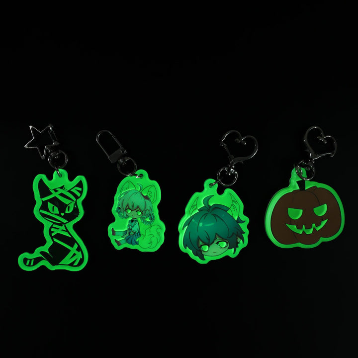 Custom Glow In The Dark Acrylic Keychains