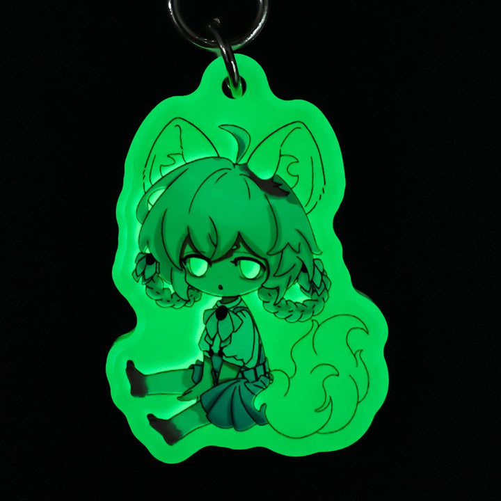 Custom Glow In The Dark Acrylic Keychains