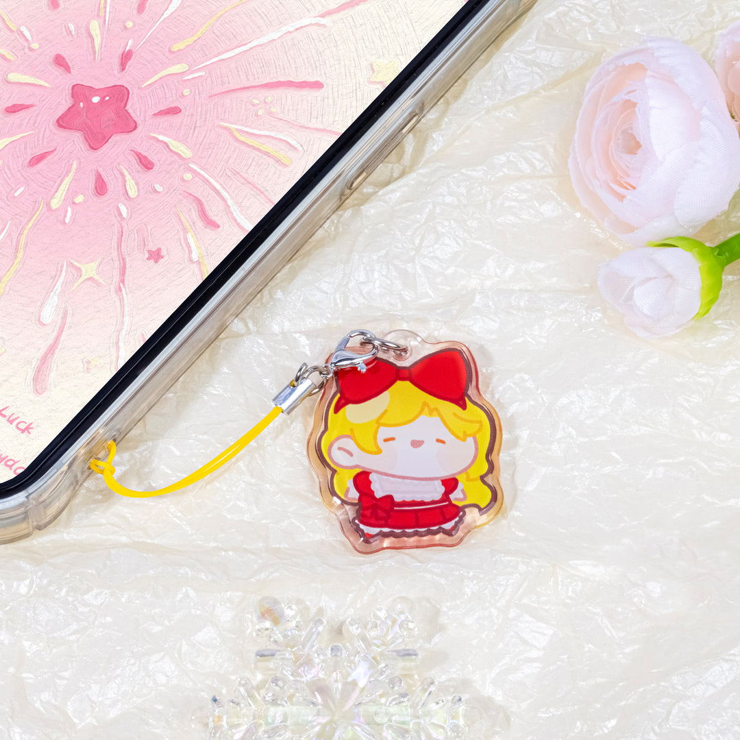 Custom Crystal Acrylic Phone Charms